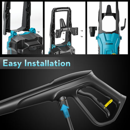 Electric Pressure Washer, 4500PSI High Pressure Washer with 23ft Outlet Hose & 4 Quick Nozzles, 2.8GPM Power Washer with Soap Cannon, Great for Cleaning Car, Siding, Driveways, Fencing