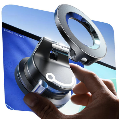 LISEN Car Phone Holder for Magsafe Car Mount [89 LBS Suction] Vacuum Magnetic Phone Holder Car for Mom MagLock Adjustable Suction Dashboard Mount in-Dash Mounting for iPhone 17 Pro Max 16 15 14 13