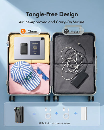 VEGER Portable Charger with Cables, Mini Power Bank 22.5W Fast Charging