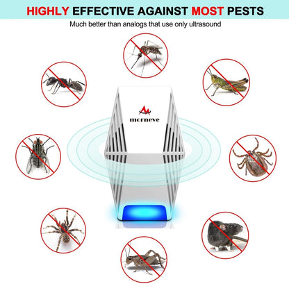 Pest Control Repeller 4-Pack, Upgraded Intelligent Plug-in Pest Repeller for Mouse, Insect, Cockroach, Mice, Spider, Bug, Ant, Mosquito, Rodent & Rats Indoor Use Repeller