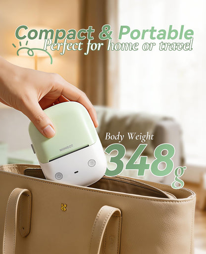 NIIMBOT B2 Label Maker Machine with Tape, Mini Portable Thermal Sticker Printer, Bluetooth Labeler for Home Kitchen Office and Business Organization Monochrome Printing