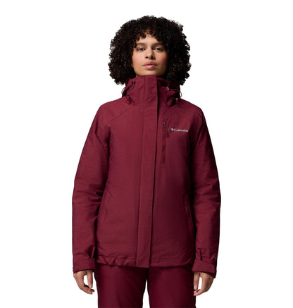 Columbia Women's Whirlibird V Interchange Jacket, Rich Wine Cross Dye, Medium