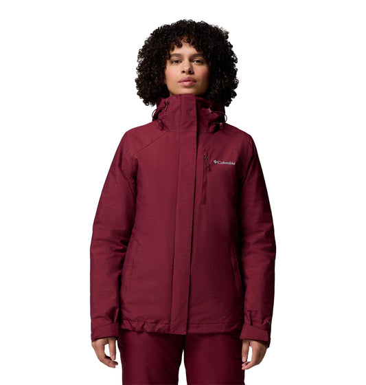 Columbia Women's Whirlibird V Interchange Jacket, Rich Wine Cross Dye, Medium
