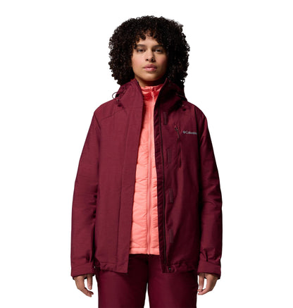 Columbia Women's Whirlibird V Interchange Jacket, Rich Wine Cross Dye, Medium