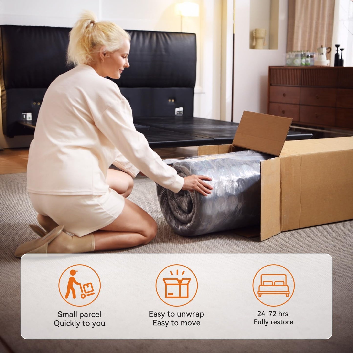 KYSHANN Queen Mattress,12 Inch Memory Foam Individual Pocket Spring Mattresses,Motion Isolation,Edge Support,Zoned Pressure Relief,Fiberglass Free, Medium Firm,Mattress in A Box