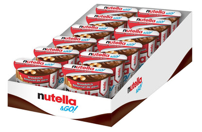 NUTELLA & GO Hazelnut Cocoa Spread With Breadsticks - 52 g Pack x 12
