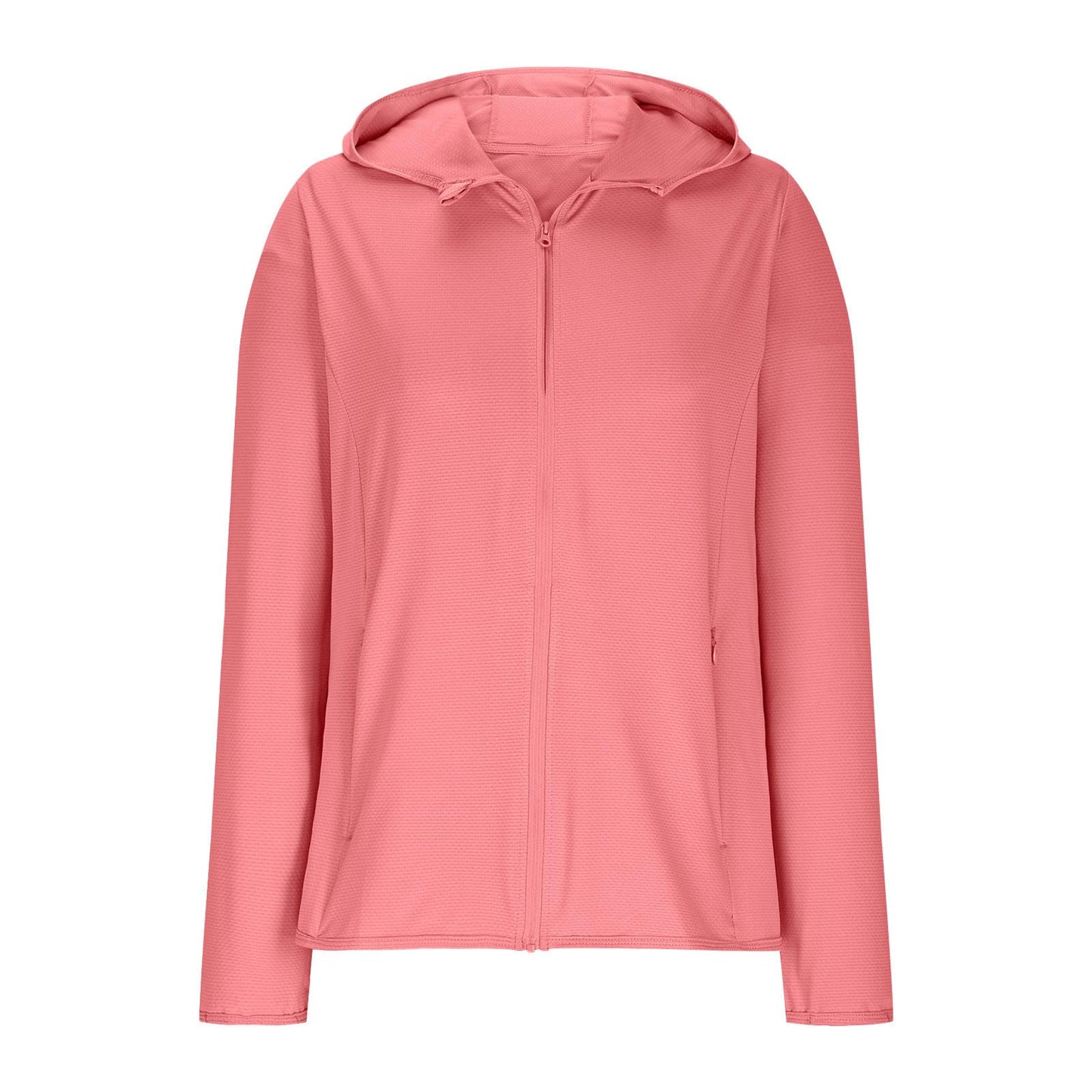 Women's UPF 50+ Sun Protection Jacket Full Zip Lightweight Long Sleeve Athletic Hoodies Quick Dry Outdoor Shirt 2026 Watermelon Red