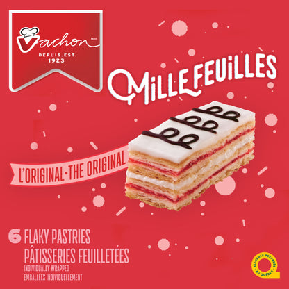 Vachon Mille Feuilles The Original Flaky Pastries, 6 Individually Wrapped Pastries, 291g