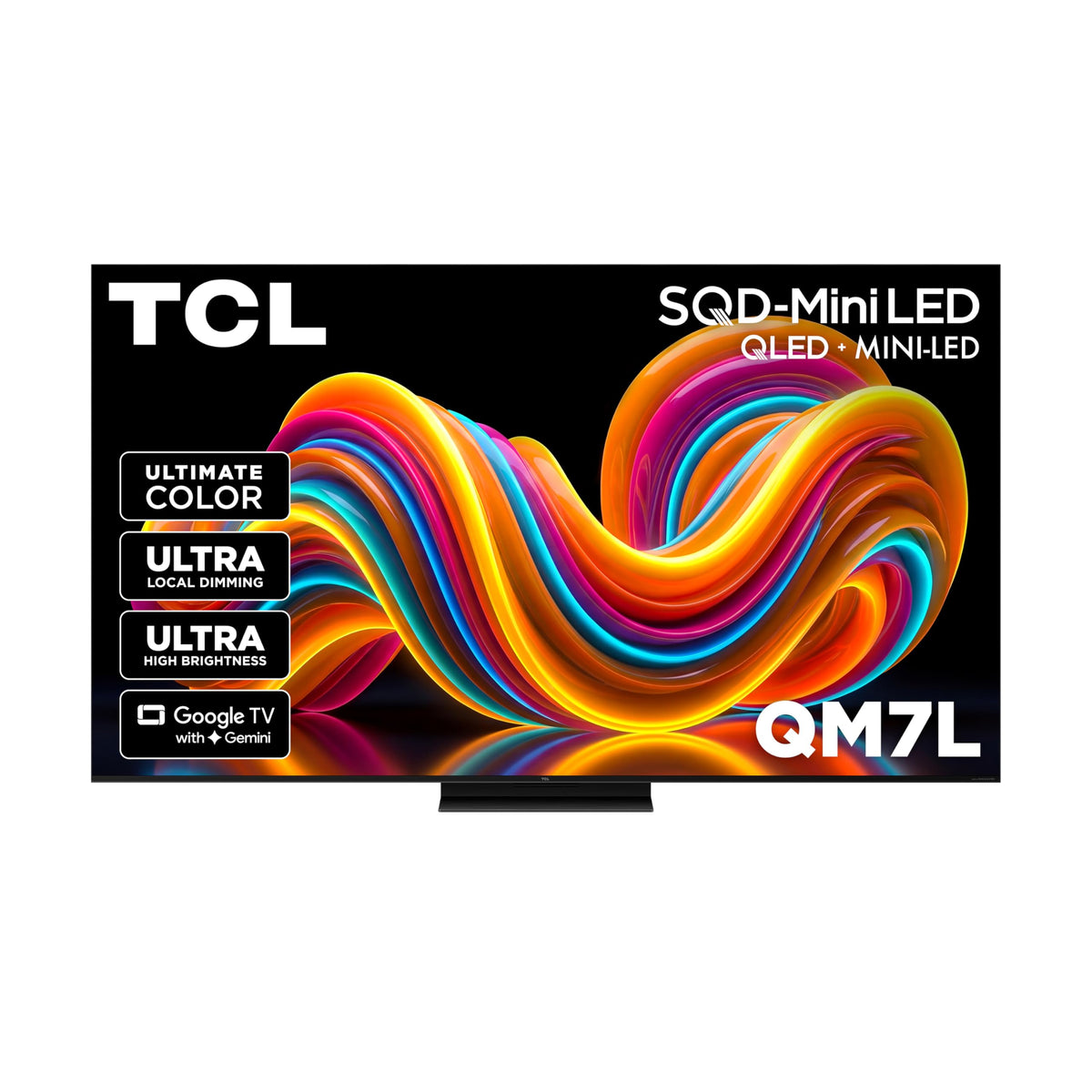 TCL 75” QM7L Series Smart SQD-Mini LED TV with Google TV, TCL Deep Color System with 1 Super QLED and 100% BT2020 Color, Local Dimming Ultra, High Brightness Ultra, and Audio by Bang & Olufsen (2026)