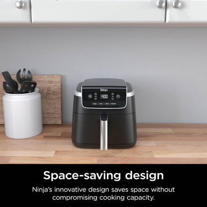 Ninja Air Fryer Pro 4in1, 5 QT (4.7 L) Capacity, Air Fry, Roast, Bake, Reheat, Dehydrate, Roast, Crisp Technology, Nonstick Basket & Crisper Plate, Grey, AF141C (Canadian Version)