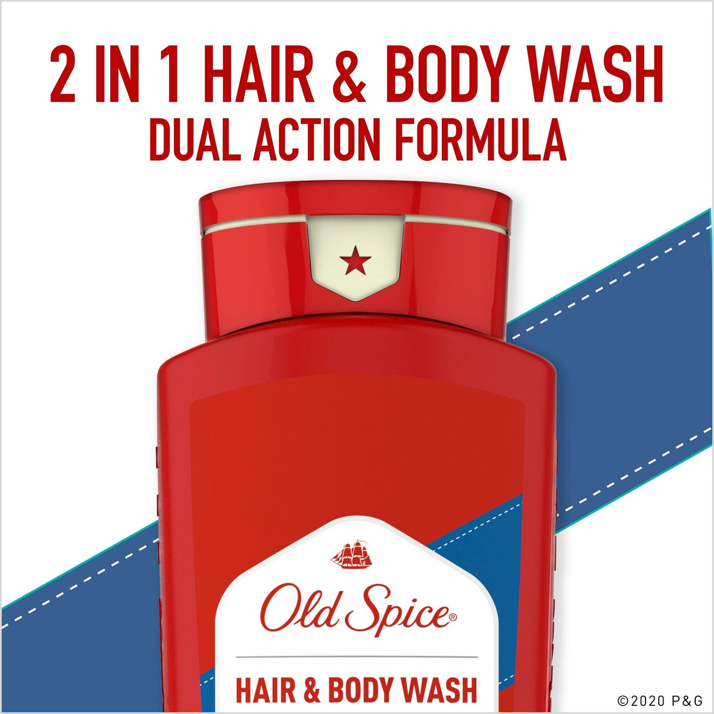 Old Spice High Endurance Body Wash Hair & Body Wash, 2.12 L Total (4 Count of 532 mL Each)