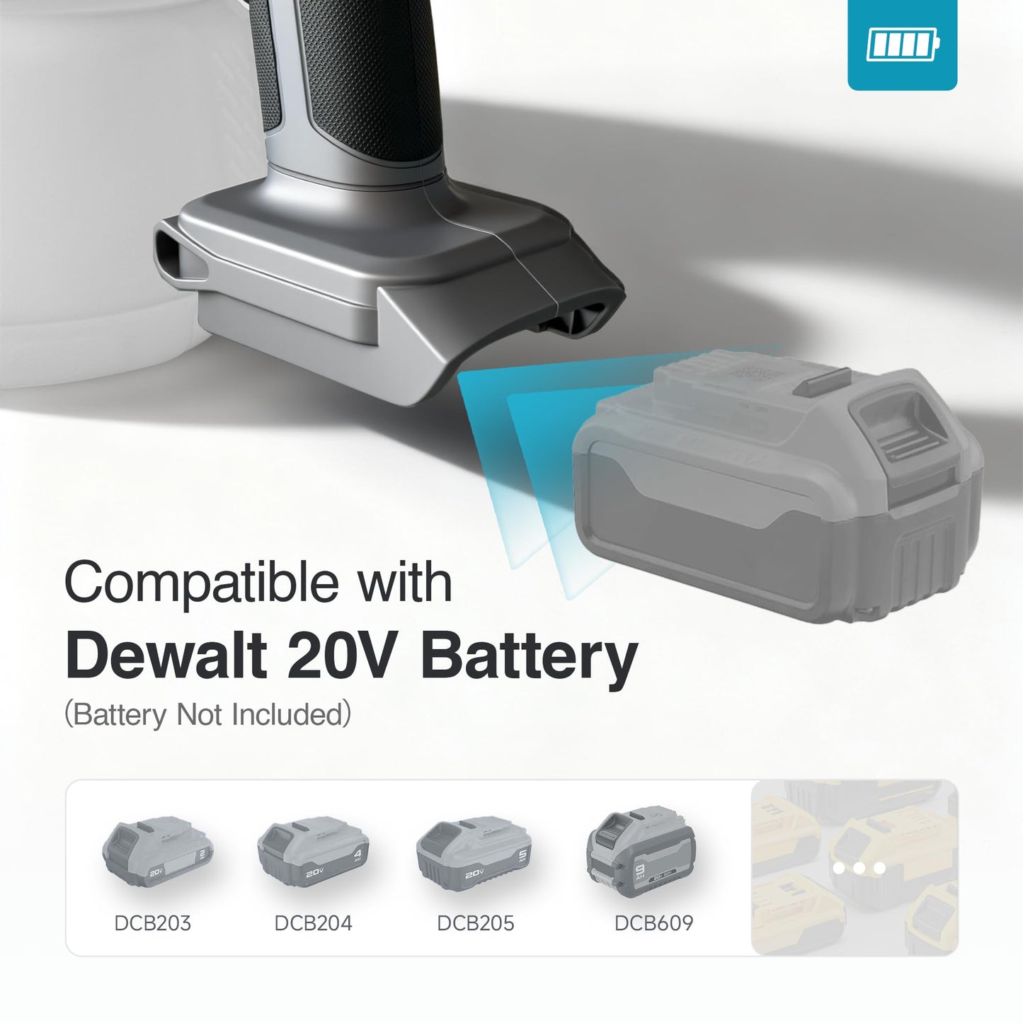 Tilswall Cordless Paint Sprayer with 90000RPM Brushless Motor, Spray Paint Gun Compatible with Dewalt 20V Battery(No Battery), 1300ml Easy Side-Fill Container & 3 Patterns, Ideal for House Painting