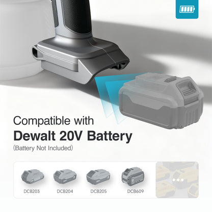 Tilswall Cordless Paint Sprayer with 90000RPM Brushless Motor, Spray Paint Gun Compatible with Dewalt 20V Battery(No Battery), 1300ml Easy Side-Fill Container & 3 Patterns, Ideal for House Painting