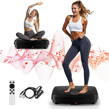 Vibration Plate Exercise Machine, 2026 Upgraded Double Motors Vibration Plate for Lymphatic Drainage, EvoSpark Whole Body Vibration Plates for Weight Loss,450 Lbs Capacity Vibrate Fitness Platform