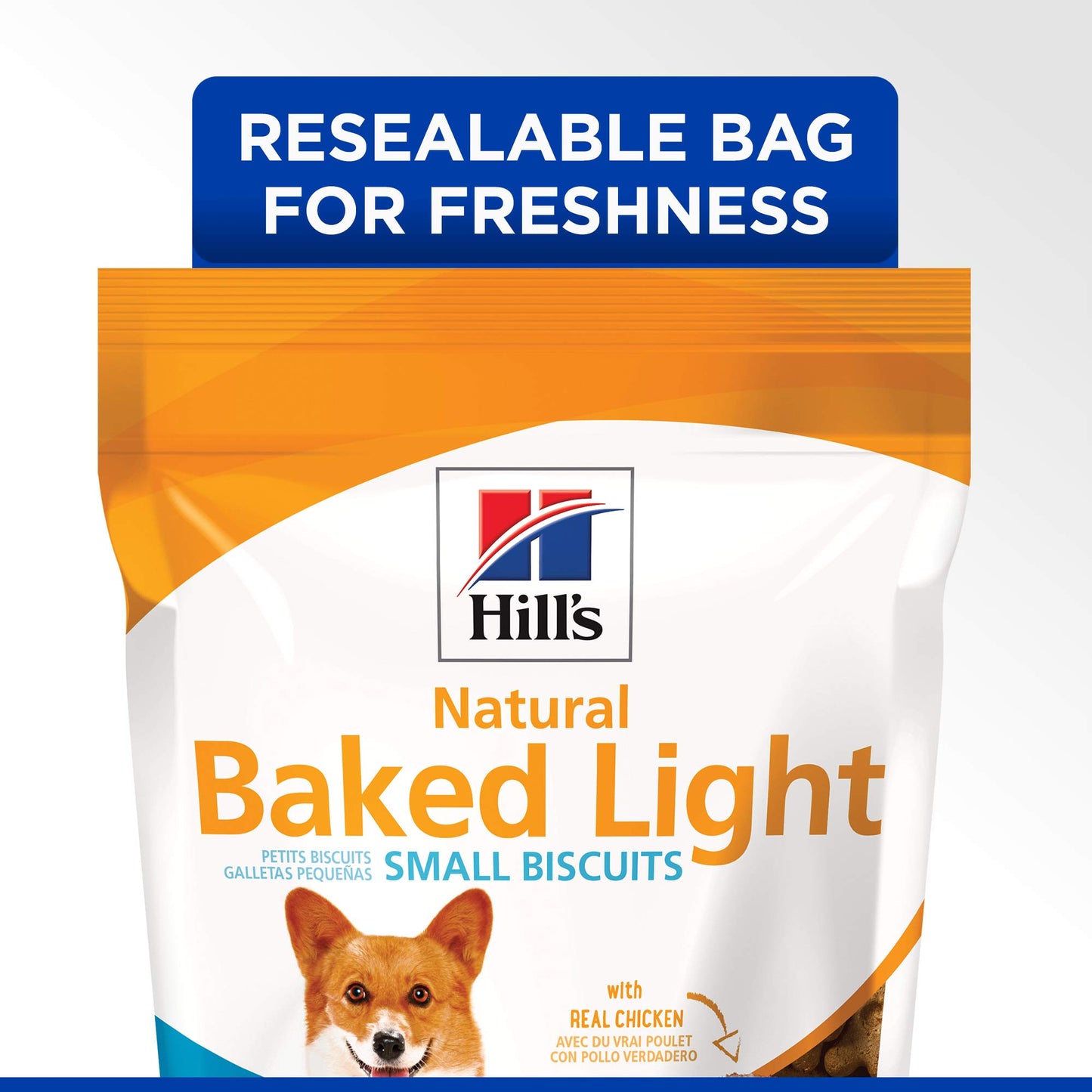 Hills Natural Baked Light Biscuits with Real Chicken, Treats for Small Dogs, 8 oz Bag