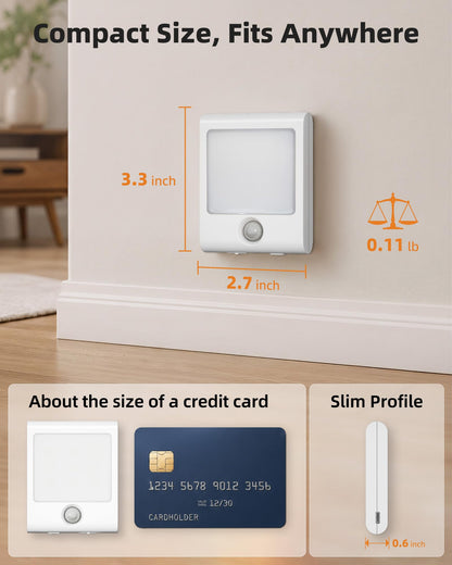 EZVALO Motion Sensor Light Indoor, Rechargeable Night Lights, veilleuse