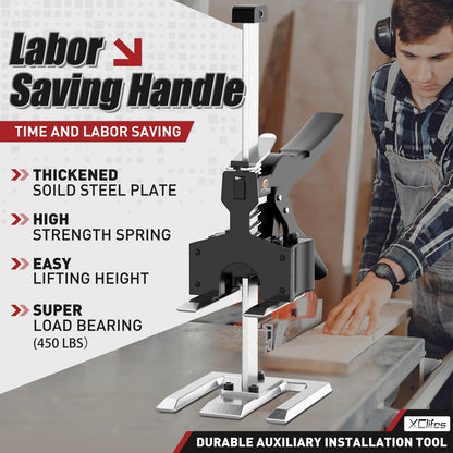 XClifes Labor Saving Arm Jack Handle 2 Pack, Construction Jack, Wall Tile Locator, Multi Function Height Adjustment Lifting Device, Door Panel Lifting Cabinet, Raised 6.69 in, Pair Dynamic Load 450 LB