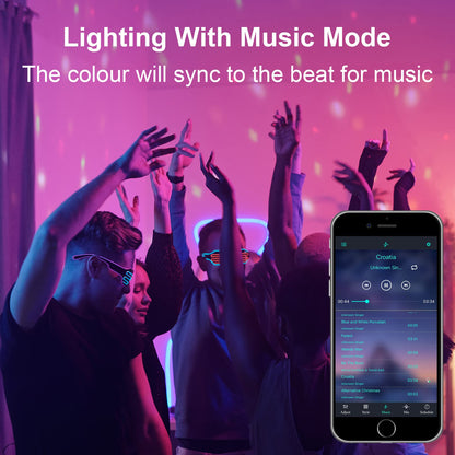 Led Flood Light Outdoor 600W Equivalent 6000LM, RGB Color Changing Floodlight with APP Control, Bluetooth RGB Smart Floodlights 16 Million Colors & 2700K, DIY Scenes-Timing-Music Sync, IP66,US 3-Plug