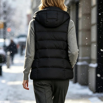 Generic Women's Puffer Vest Lightweight Warm Zip Up Jacket with Pockets