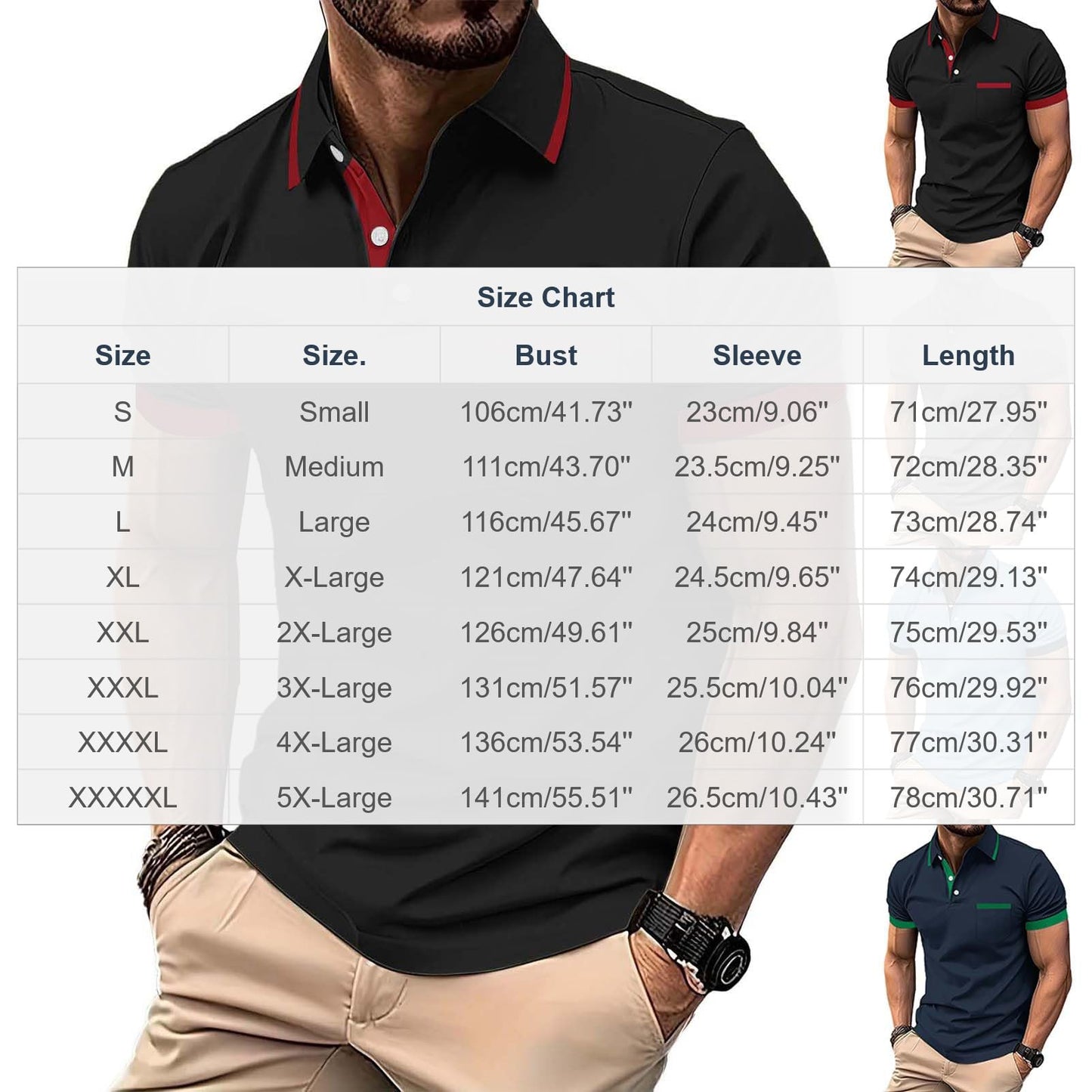 Polo Shirts for Men Lightweight Short Sleeve Lapel Button Down Shirt Summer Casual Loose Fit Basic Tops 2026 Fashion Golf Polo Shirts for Men H03 Black 3X-Large