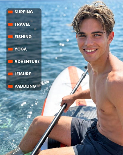 FunWater Inflatable Stand Up Paddle Board with Beginners SUP Accessories