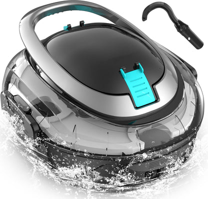 Cordless Robotic Pool Cleaner S2 with 90-Min Runtime, Ebony