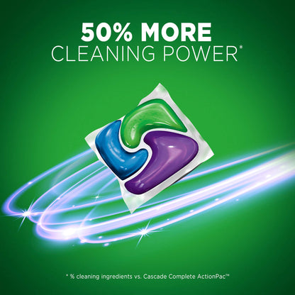 Cascade Platinum ActionPacs Dishwasher Detergent Pods, Fresh, 67 Count