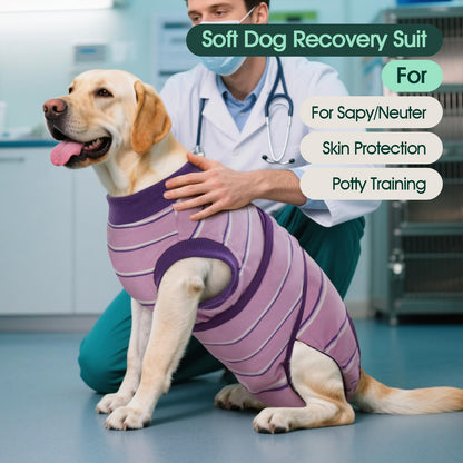 Kuoser Recovery Suit for Dogs, Female Male Dog Onesie for Spay Neuter, Anti Licking Dog Surgery Recovery Suit Soft Dog Bodysuit for Small Medium Large Dogs, Substitute E-Collar & Cone