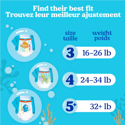 HUGGIES Swim Diapers, Size 3 Small, Huggies Little Swimmers Disposable Swimpants, 20 ct