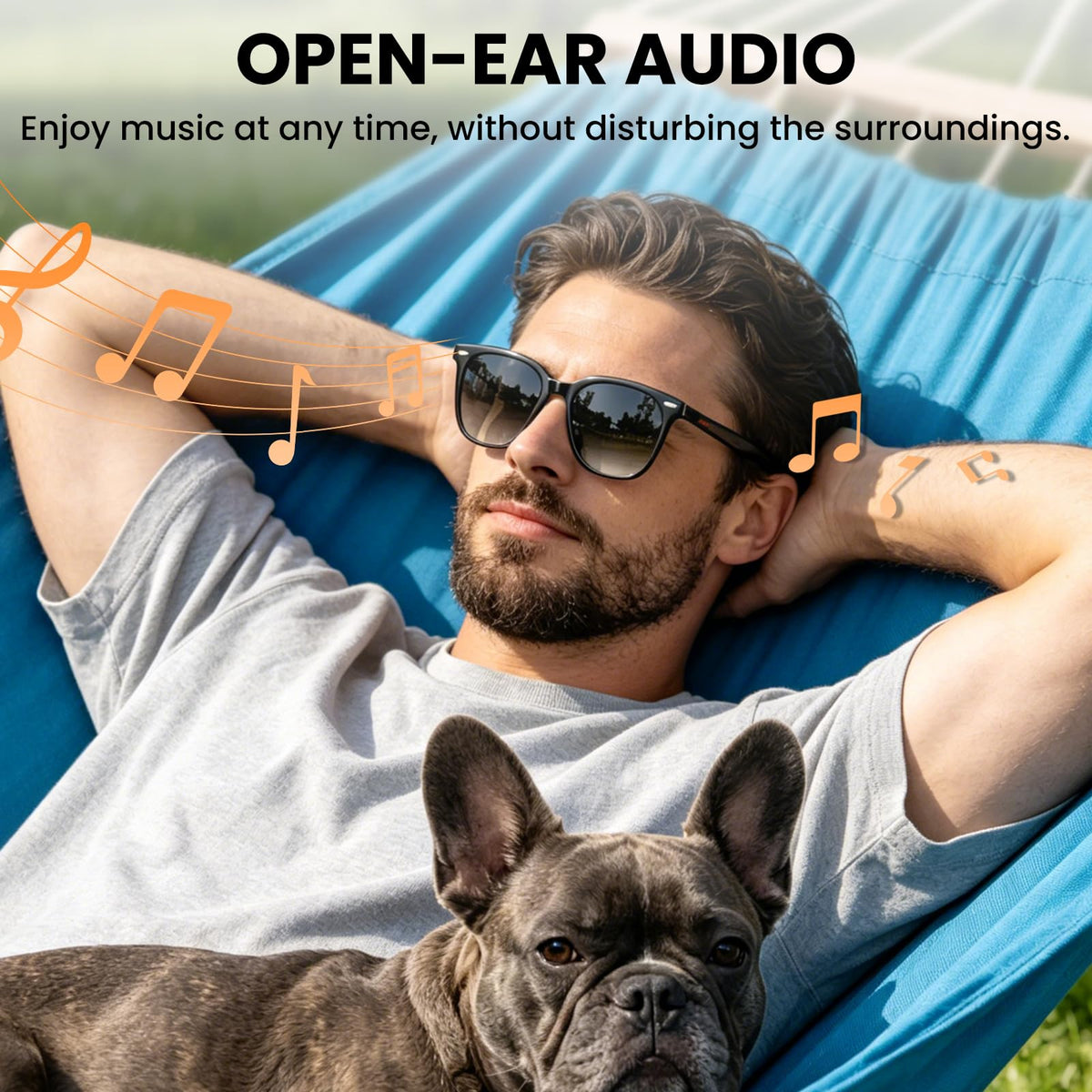 2026 Smart Glasses for Men & Women, 32g Ultra-Light, HD Calling, AI Translation/Music/Voice Control, Bluetooth Sunglasses with Photochromic Lens for Daily Use, Travel(Black)