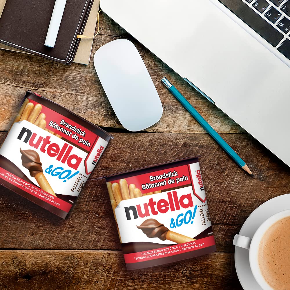 NUTELLA & GO Hazelnut Cocoa Spread With Breadsticks - 52 g Pack x 12