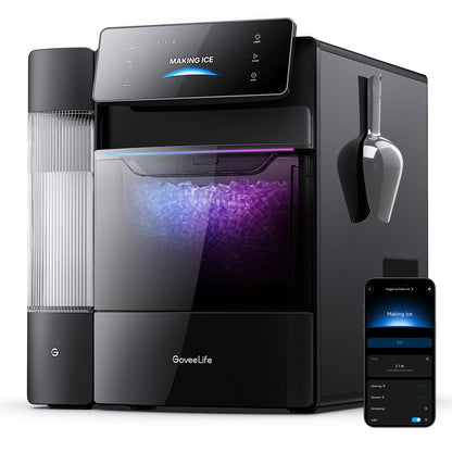 GoveeLife Smart Nugget Ice Maker Pro, 60lbs Daily, 6-Minute Ice, 40dB