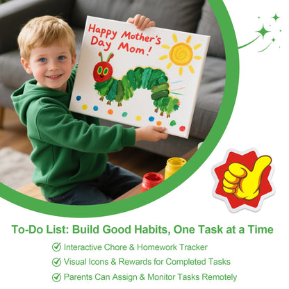 Telonixium 10.1’’ Smart Digital Calendar Planner - Interactive Touch Screen, HD Display, Wall Mountable Family Organizer with Chore Chart, To-Do Lists & App Sync for Home & Office