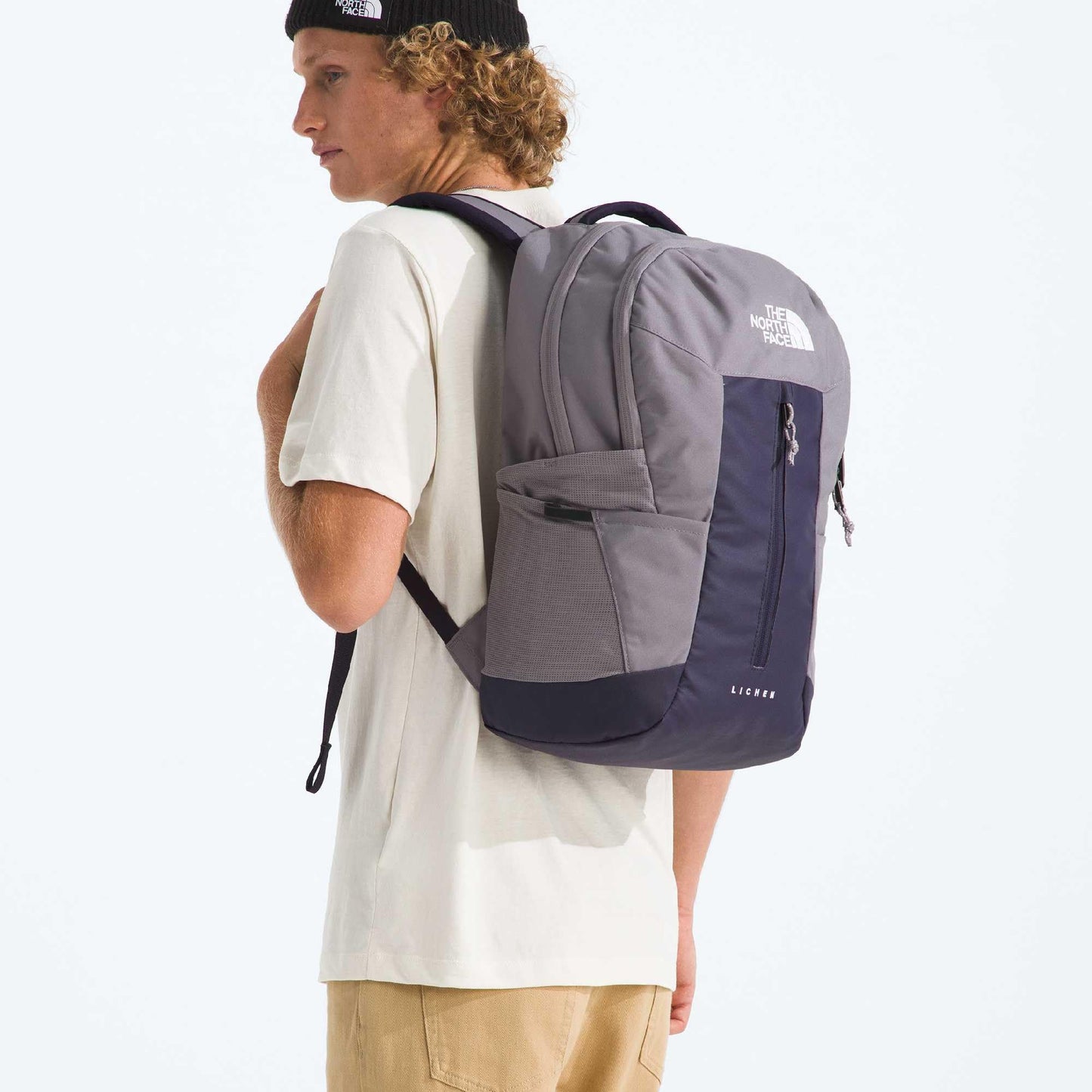 THE NORTH FACE Lichen Daypack, Transcendent Grey/Endless Dusk, One Size