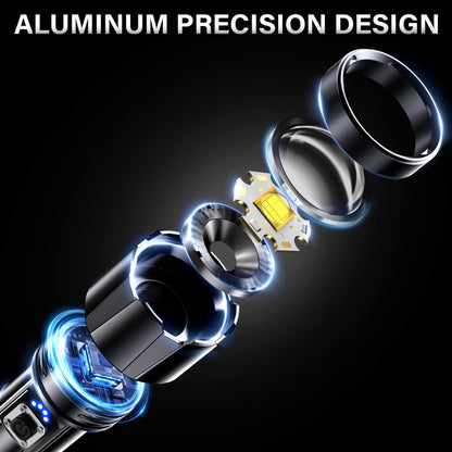 AKNEAR Rechargeable LED Flashlight 99000 High Lumens Super Bright (1 Pack)