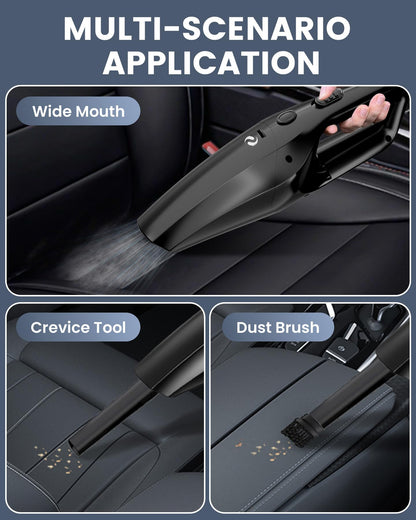 SERVOMASTER Handheld Vacuum Cordless Car Vacuum Cleaner Portable Mini Rechargeable with Powerful Suction and Lightweight Design for Quick Cleaning in Home Car Office and Pet Hair