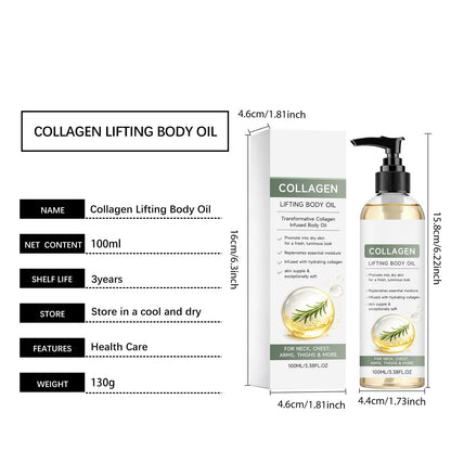 Collagen Lifting Body Oil for Crepey Skin, 100 mL