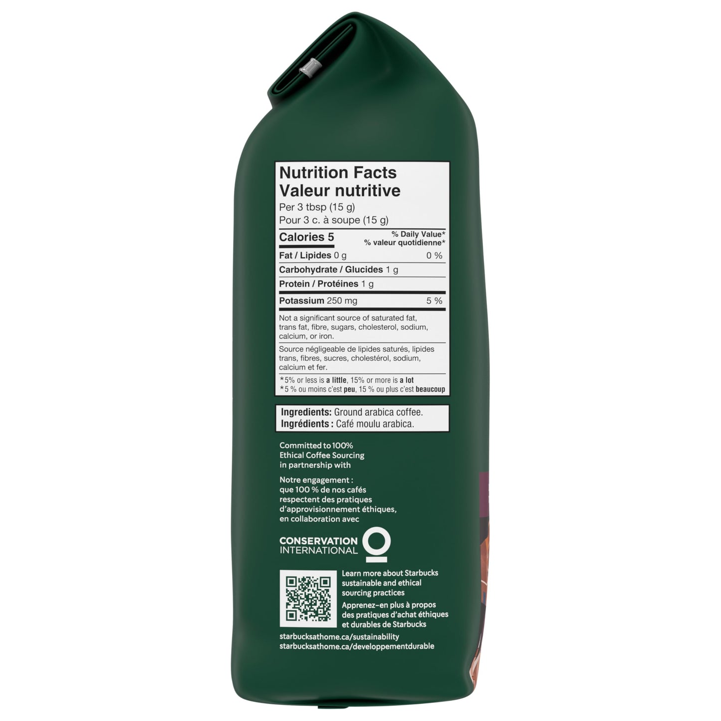 STARBUCKS Italian Roast Dark Roast Ground Coffee Bag, 340 g