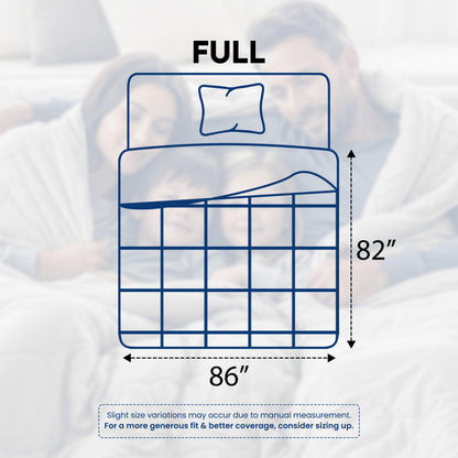 Utopia Bedding Comforters Full Size, All Season Duvet Insert, Down Alternative Box Stitched Bed Comforter with Corner Tabs, Machine Washable (White)