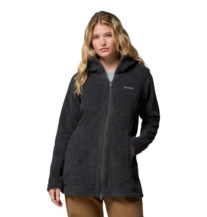 Columbia Women's Benton Springs II Long Hoodie, Charcoal Heather, X-Large