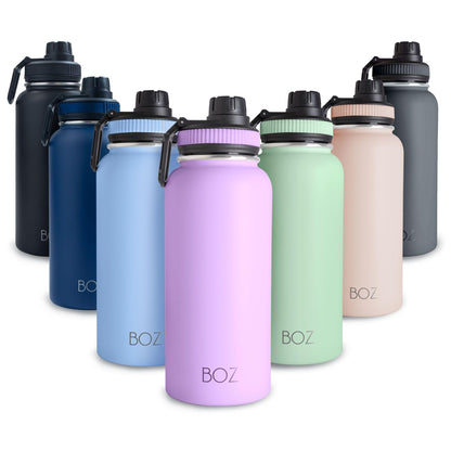 BOZ Stainless Steel Water Bottle XL, 1L/32oz (Lavender)