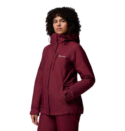 Columbia Women's Whirlibird V Interchange Jacket, Rich Wine Cross Dye, Medium