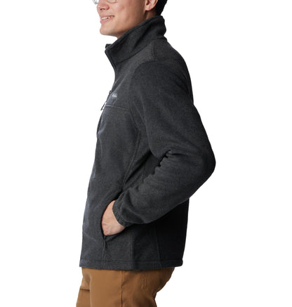 Columbia Men's Steens Mountain 2.0 Full Zip Fleece Jacket, Charcoal Heather, Medium