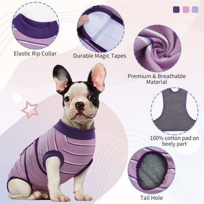 Kuoser Recovery Suit for Dogs, Female Male Dog Onesie for Spay Neuter, Anti Licking Dog Surgery Recovery Suit Soft Dog Bodysuit for Small Medium Large Dogs, Substitute E-Collar & Cone