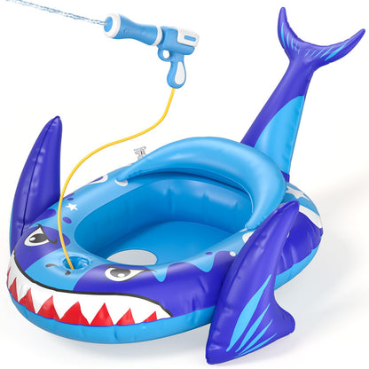AZDYJL Pool Floaties for Kids with Water Gun, Toddler Inflatable Pool Toys