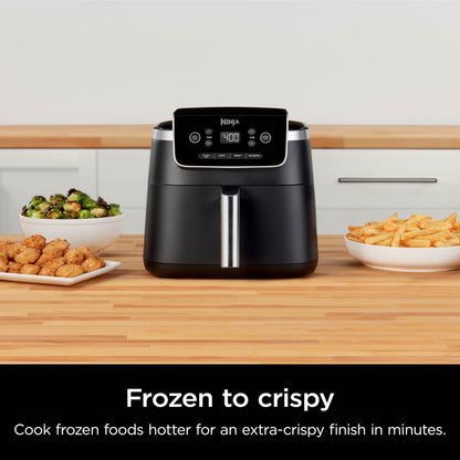 Ninja Air Fryer Pro 4in1, 5 QT (4.7 L) Capacity, Air Fry, Roast, Bake, Reheat, Dehydrate, Roast, Crisp Technology, Nonstick Basket & Crisper Plate, Grey, AF141C (Canadian Version)