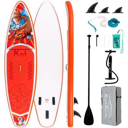 FunWater Stand Up Paddle Board Ultra-Light Paddleboard with Inflatable SUP Accessories for Adults & Youth of All Skill Levels