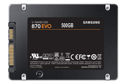 SAMSUNG 870 EVO SATA SSD 500GB 2.5” Internal Solid State Drive, Upgrade PC or Laptop Memory and Storage for IT Pros, Creators, R/W Speed up to 560/530 MB/s, MZ-77E500B/AM [Canada Version]