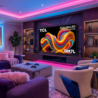 TCL 75” QM7L Series Smart SQD-Mini LED TV with Google TV, TCL Deep Color System with 1 Super QLED and 100% BT2020 Color, Local Dimming Ultra, High Brightness Ultra, and Audio by Bang & Olufsen (2026)