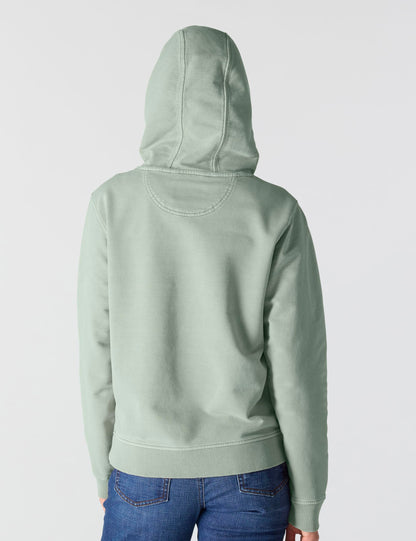 Carhartt Women's Relaxed Fit Midweight Garment Dye French Terry Hooded Sweatshirt, Seabrook, Small